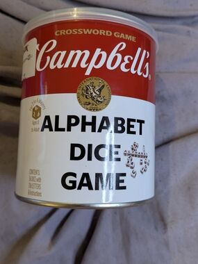Alphabet Dice Game - Red and White